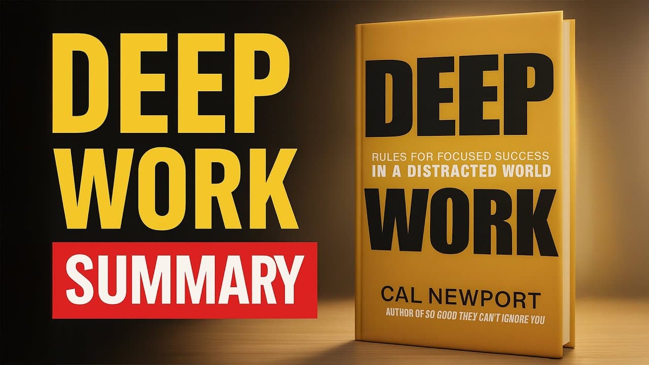 Deep Work by Cal Newport - How to Master Focus in a Distracted World | Book Summary