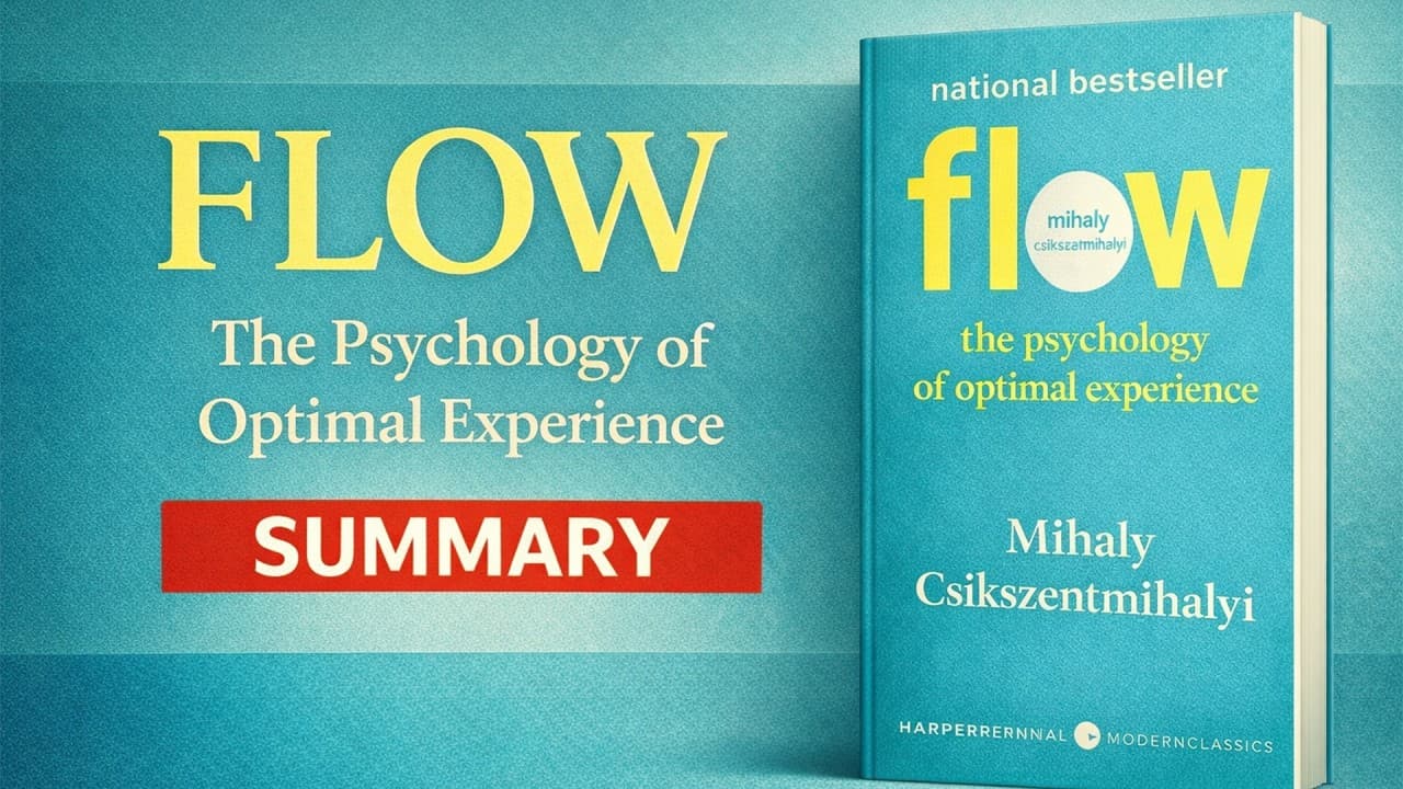 Flow by Mihaly Csikszentmihalyi — The Psychology of Optimal Experience (Book Summary)